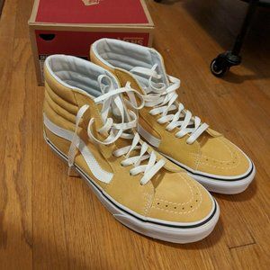 Vans Sk8-Hi Ochre/White 10.0W/8.5M New!